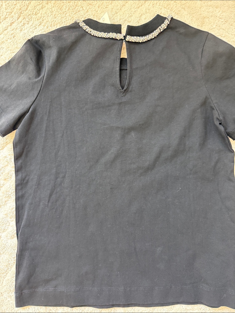 Anthropologie Maeve Rhinestone Bow Tee - Picture 9 of 11